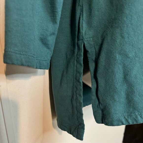 LAKE 100% Cotton Side Slit Lounge Sweater - Picture 5 of 10